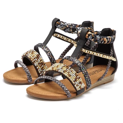 Abbildung von Lascana Riemensandalette, Damen, Größe: 36, Schwarz Schuhe