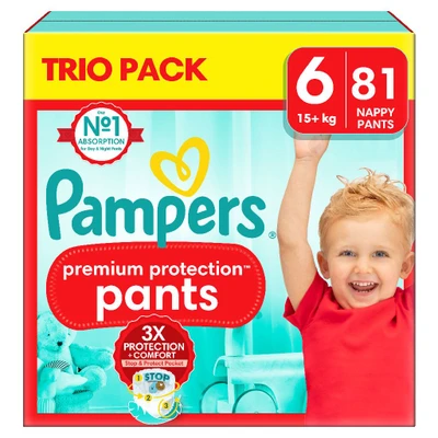 Abbildung von Pampers Premium Protection Pants Windeln Größe 6 15+ kg 81er Pack