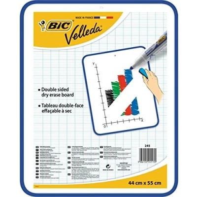 Abbildung von BIC Velleda trocken abwischbares Whiteboard (Doppelseitig, 44 x 55 cm)
