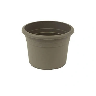 Abbildung von greemotion Pflanzkübel Fiona, UV Beständiger Blumentopf aus Kunststoff, Pflanzgefäß mit Bodenlöchern, Volumen ca. 26 l, Ø 45 x H 31,5