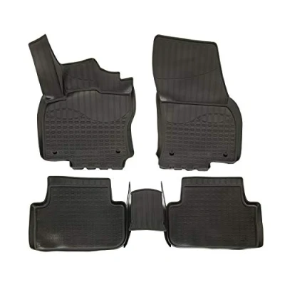 Abbildung von 3D Gummimatten Auto Matten Fussmatten Kompatibel mit Tiguan 2, 2016 2024, Rand cca 4cm, Allwetter, 4Tlg, Premium Qualität