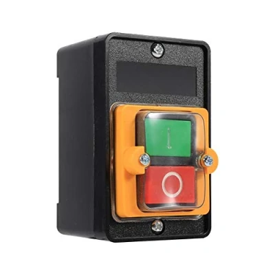 Abbildung von EIN/AUS Drucktastenschalter Wasserdichter Schalter Werkzeugmaschinenzubehör 10A AC 220V/380V Motorschutzschalter Sicherheitsschalter für mechanische Geräte, Textilmaschinen