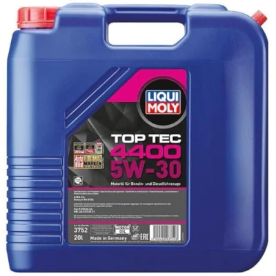 Abbildung von Liqui Moly Top Tec 4400 5W 30 20l Motoröl 3752 MERCEDES BENZ: C Klasse Limousine, E T modell, RENAULT: LAGUNA 2, CLIO 3
