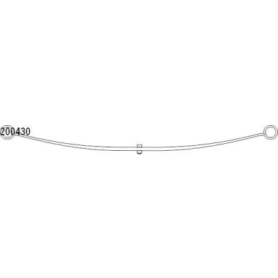 Abbildung von CS Germany 10.200.430.00 Blattfeder Hinterachse FORD: Transit Mk5 Pritsche/Fahrgestell