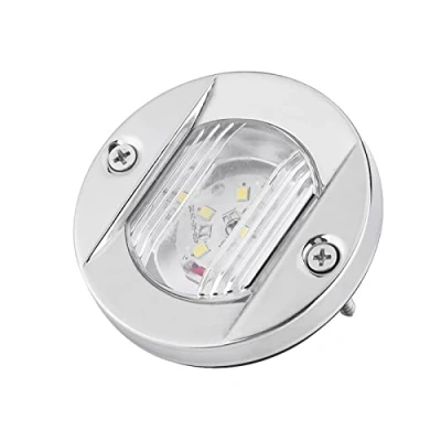 Abbildung von Tbest Positioer Boot, Boot Hecklicht,Led Marine Riegel Licht,Led Heck Licht 12V Weiß Led Edelstahl Wasserdicht gatio