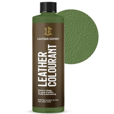 Abbildung von Sehr Deckend Wasser Lederfarbe Grün 250 ml Leather Paint für Natur und ÖkoLeder Dye Ohne Alkohol alle Lederaccessoires Reißt oder Blättert Nicht ab