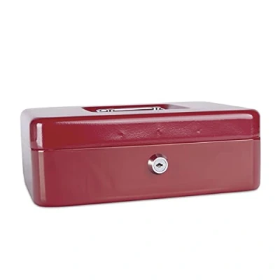 Abbildung von DONAU 5233001PL 04 Geldkassette, groß, 250 x 90 180 mm, rot