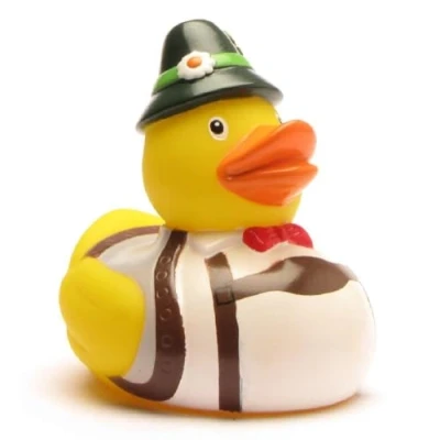 Abbildung von Duckshop I Badeente Sepp Quietscheente L: 7,5 cm inkl. Badeenten Schlüsselanhänger im Set