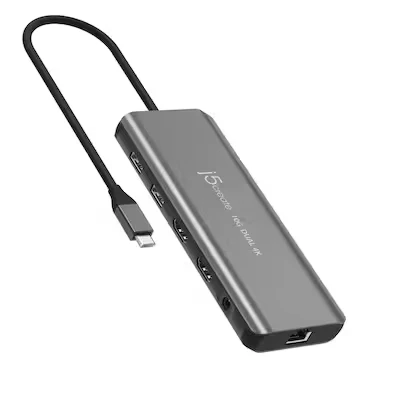 Abbildung von j5 Create USB Type C 7 in 1 PD Support Dual HDMI Gen2 Multihub