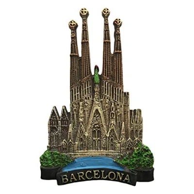 Abbildung von Barcelona Spanien 3D Kühlschrankmagnet Tourist Reise Souvenirs Kühlschrank Magnet Home and Kitchen Decoration Collection
