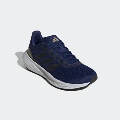 Abbildung von adidas Performance Runfalcon 3.0 Laufschuh Natural running dark blue core black gold metallic, Damen, Größe: 37 1/3 Schuhe
