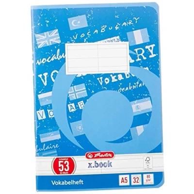 Abbildung von Herlitz Vokabelheft A5 32 Blatt Lineatur 53 FSC Mix