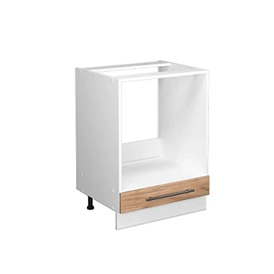Abbildung von Vicco Herdumbauschrank Fame Line, Goldkraft Eiche/Weiß, 60 cm ohne Arbeitsplatte