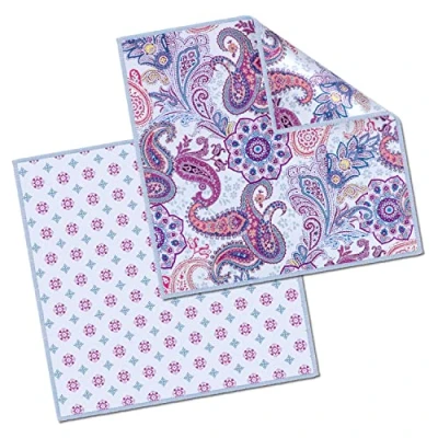Abbildung von Edison &amp; King Mikrofasertücher mit Motiv Mikrofasertuch (Microfaser, 20x20 cm, 2er Pack, Brillenputztücher vernähten Rändern)