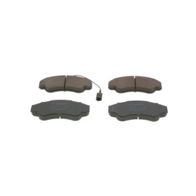 Abbildung von BOSCH 0 986 424 769 Bremsbelagsatz Low Metallic mit integriertem Verschleißsensor Anti Quietsch Blech PEUGEOT: Boxer Kastenwagen, Bus