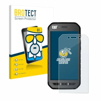 Abbildung von BROTECT Entspiegelungs Schutzglas für Caterpillar Cat S41 Schutz Folie Panzerfolie Glas Matt [Extrem Kratzfest 9H, Anti Reflex, Fingerprint]
