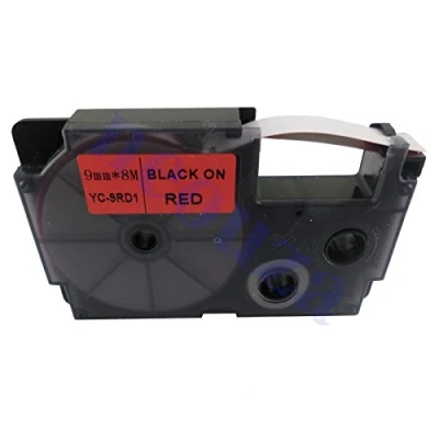Abbildung von Casio EZ Label Printer XR 9WE1 Schriftband selbsthaftend 9 mm x 8,0 m schwarz auf weiß