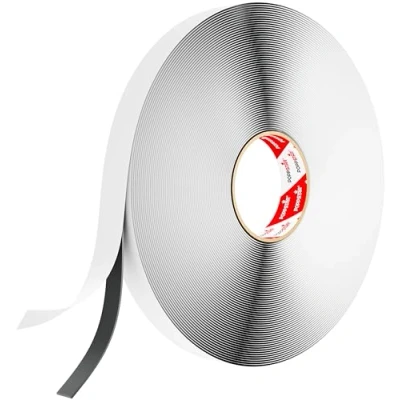 Abbildung von POPPSTAR doppelseitiges Butyl Klebeband (25 m x 15 mm 1,6 mm) Dichtband selbstklebend schwarz