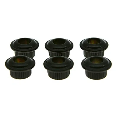Abbildung von kaish Metall schwarz 10 mm Vintage Gitarre Tuning Schlüssel Adapterhülsen Adapter Metallkappen