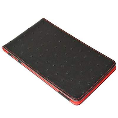 Abbildung von On Par Erwachsene Premium Golf Scorecard Halter Scorekartenhalter, Schwarz/Rot, 18.5 x 11 cm