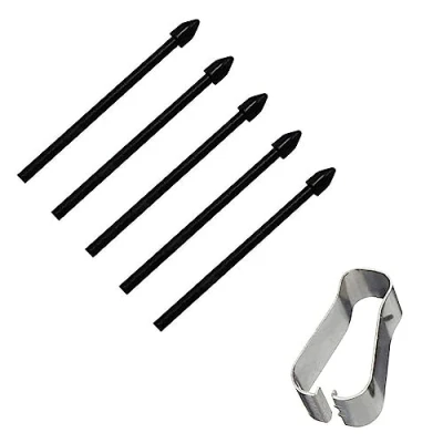 Abbildung von DaiUni S Pen Ersatzspitzen für Samsung Galaxy Tab S7 FE/Tab / S7+ Plus/Galaxy S8 S8+ Plus/Tab Ultra Berühren Sie Stylus Tips Nibs Werkzeugsatz nachfüllen, 5 pcs (Schwarz)