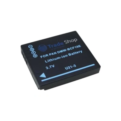 Abbildung von Trade Shop Premium Kamera Li Ion Akku 1200mAh ersetzt CGA S/106C DMW BCF 10 10E CGAS/106C kompatibel mit Panasonic Lumix DMC FS10 FS12 FS15 FS25 FP1 FX60