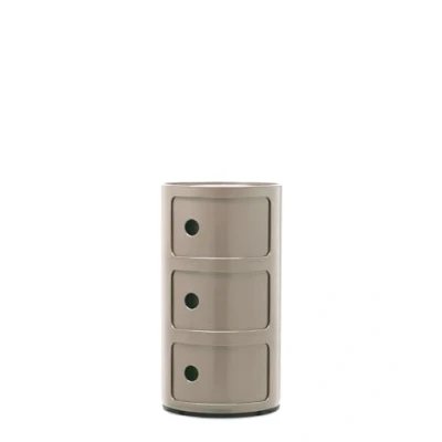 Abbildung von Kartell Componibili 3 Beistelltisch Taupe