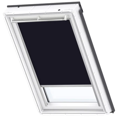 Abbildung von VELUX Verdunklungsrollo &quot;DKL M06 1100S&quot;, verdunkelnd, Verdunkelung, ohne Bohren, in Führungsschienen, alufarbene Führungsschienen &amp; Griffleiste