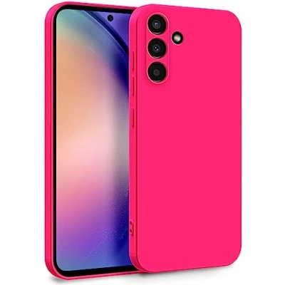 Abbildung von MyGadget Hülle für Samsung Galaxy A54 5G Zweilagige Handyhülle mit Kameraschutz Cover Innenfutter &amp; Silikon außen Pink
