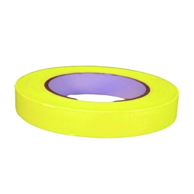 Abbildung von UV FLOOR Gaffer Fluoreszierende gelb Aufkleber Premium Qualität Neon Zubehör Party Dekorativer Klebestreifen 1,9cm x 25 m