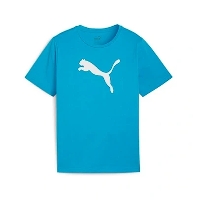 Abbildung von Puma Teamsport Teamrise LOGO Sport Tshirt für Kinder, Größe: 176, Blauweiss