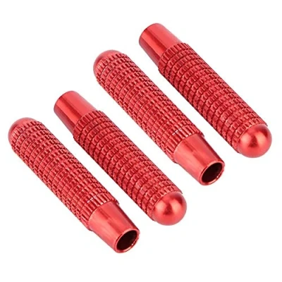Abbildung von KSTE 4pcs Autotürschloss Pin Knob Abdeckung Fit for Mercedes Benz A B E CLA GLA GLC GLK Klasse (rot)