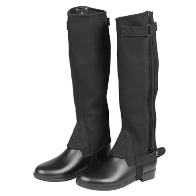 Abbildung von Kerbl Minichaps ClassicStretch (Farbe schwarz, Größe L, waschbar, mit Stretcheinsatz, Reisverschluss) 328776