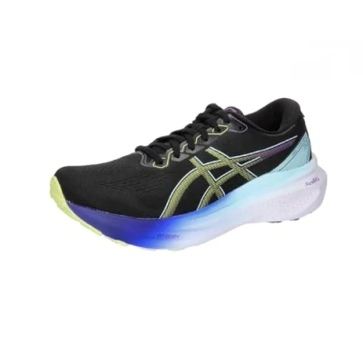 Abbildung von Asics Gelkayano 30 Laufschuh Stabilität, Damen, Größe: 40, Black/glow yellow Schuhe