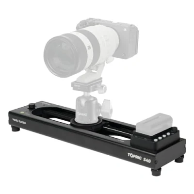 Abbildung von Accsoon Toprig S40 Motorisierter Kameraschieber für Videoaufnahmen Max. Belastung bis zu 2,5 kg vertikal und 4 horizontal Geschwindigkeit 5 cm/s Max Verfahrstrecke:225 mm