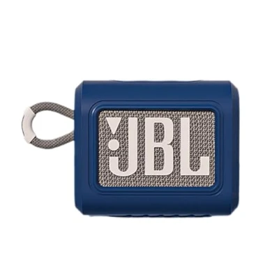 Abbildung von GIOPUEY Hülle Kompatibel mit JBL GO 3, Silikon Stoßfeste Schutzhülle, Ultradünn Case Cover, Kein Geruch, Dunkelblau