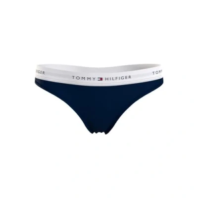 Abbildung von Tommy Hilfiger Damen String Tanga, Blau (Desert Sky), XXL