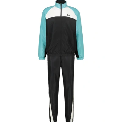Abbildung von Sergio Tacchini SET Trainingsanzug, Herren, Größe: Large, Black aqua sea