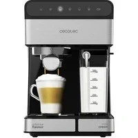 Abbildung von Cecotec Halbautomatische Espressomaschine Power Instant ccino 20 Touch Serie Nera. 1350 W, Bar Druck, 500 ml Milchtank, Steuerung, 1,4 Liter Wassertank, Edelstahl Finish