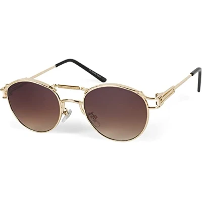 Abbildung von styleBREAKER Sonnenbrille Panto mit Federn (1 St) Gradient
