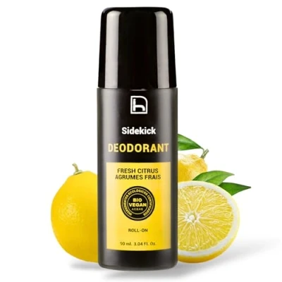 Abbildung von Homo Naturals Natürliches Deodorant für Männer ohne Aluminium oder Parabene Roll On Antibakterielles BIO Chemikalien Ökologisch Alkohol Biologisch und vegan 90 ml