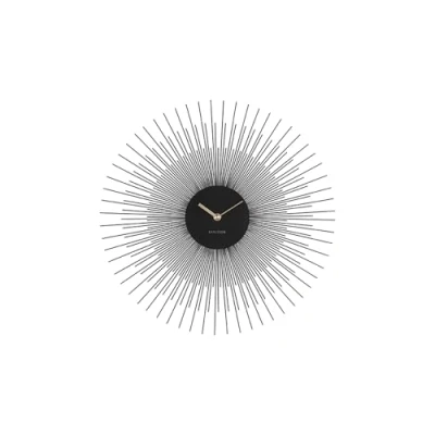 Abbildung von Karlsson Wanduhr, Pfingstrose, Stahl, Schwarz