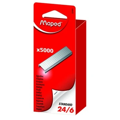 Abbildung von Maped Heftklammern 24/6, verzinkt, Gro packung VE = 1