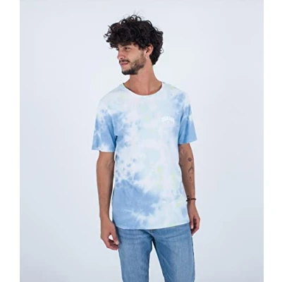 Abbildung von Hurley Herren Evd Tie Dye Groove S/S Tshirt, Blue Dream, L