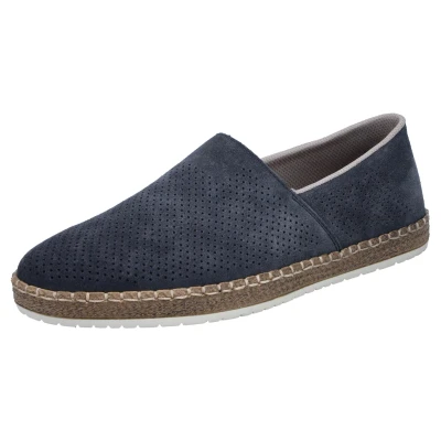 Abbildung von Rieker Slipper, Schlupfschuh, Casual Mokassin mit Perforation