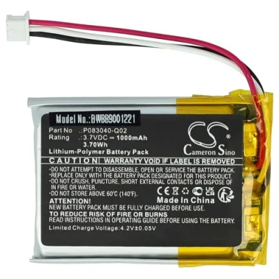 Abbildung von vhbw Akku kompatibel mit AKG Y50BT Wireless Headset Kopfhörer (1000 mAh, 3,7 V, Li Polymer)