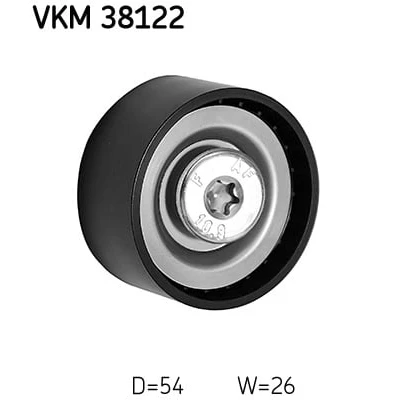 Abbildung von SKF VKM 38122 Umlenkrolle MERCEDES BENZ: Sprinter 3.5 T Bus, Kastenwagen, Viano