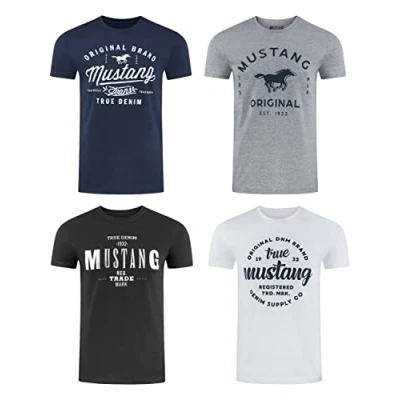 Abbildung von Mustang Basic print Tshirt General white, Herren, Größe: XXL, white