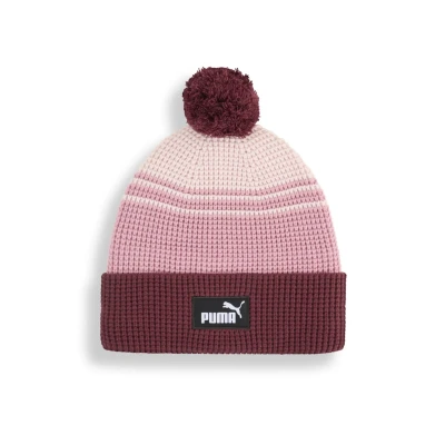 Abbildung von Puma Essentials Beanie Mit Bommel Striped Ruby Shimmer/Mix