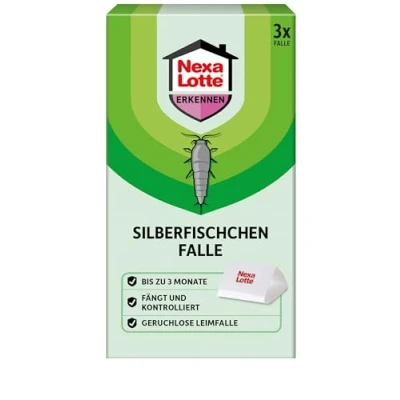 Abbildung von Nexa Lotte Silberfischchen Falle, 3 Stück, Grün